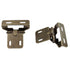Pair Bommer Antique Brass 1/4" Overlay Adjustable Partial Wrap Hinges SCH102-AB