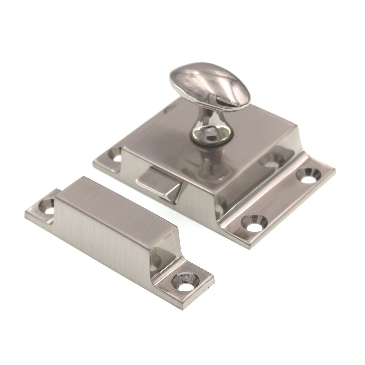 Horton Brass Cabinet Latch Turn Knob Polished Nickel SL-6-PN