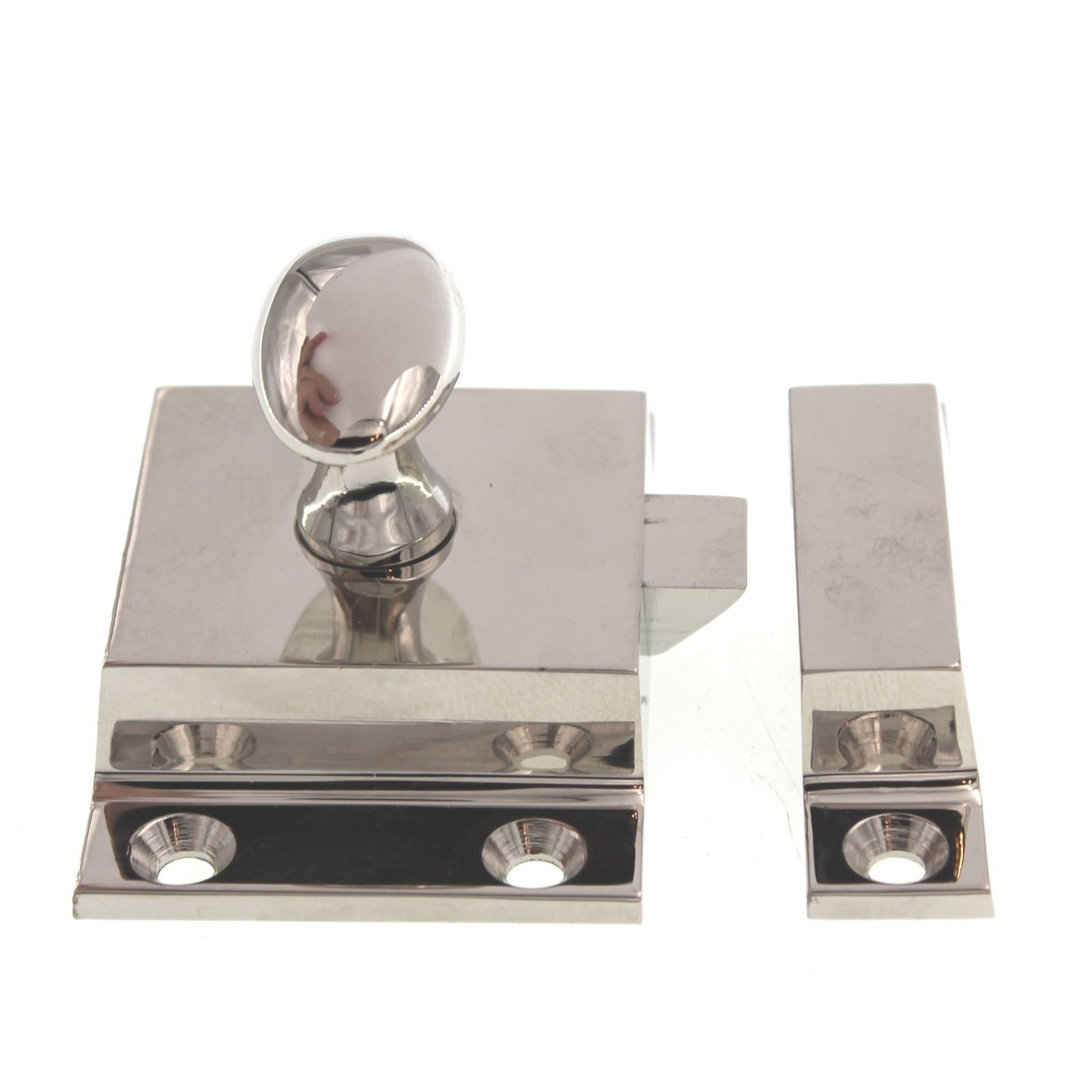 Horton Brass Cabinet Latch Turn Knob Satin Nickel SL-6-SN