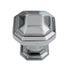 Top Knobs Chareau Emerald 1 1/8" Square Cabinet Knob Polished Chrome TK286PC