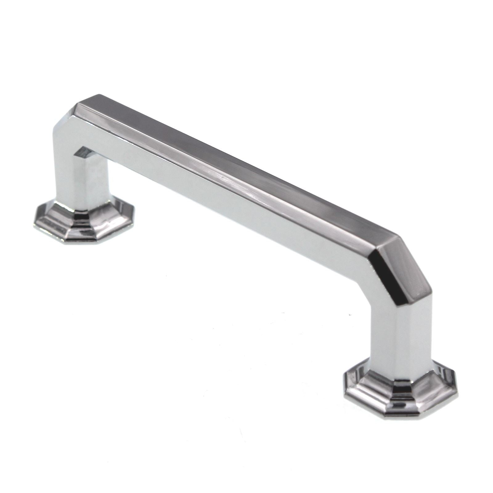 Top Knobs Chareau Emerald Square Pull 3 3/4" (96mm) CTC Polished Chrome TK287PC