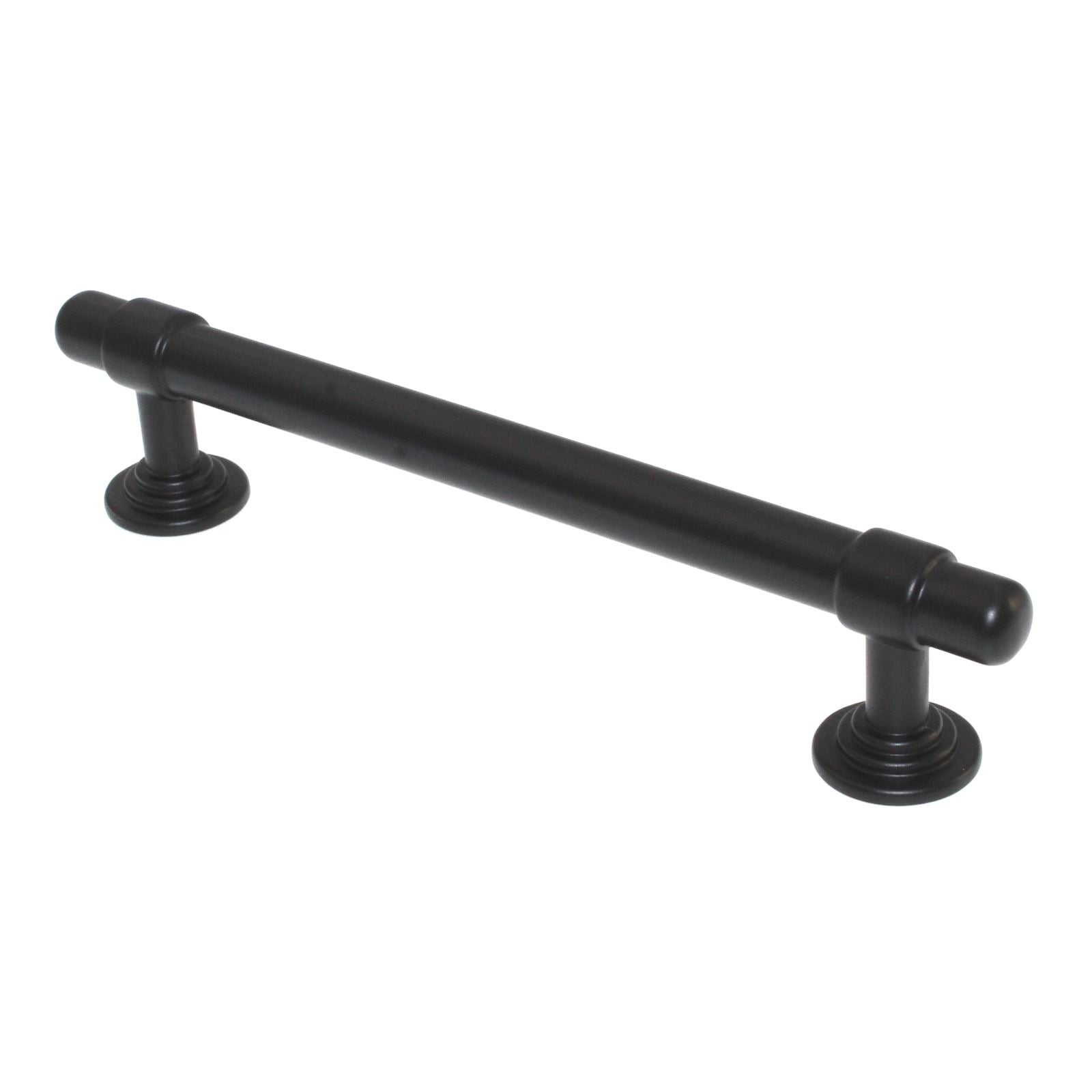 Top Knobs Ellis Cabinet Bar Pull 5 1/16" (128mm) CTC Flat Black TK3002BLK