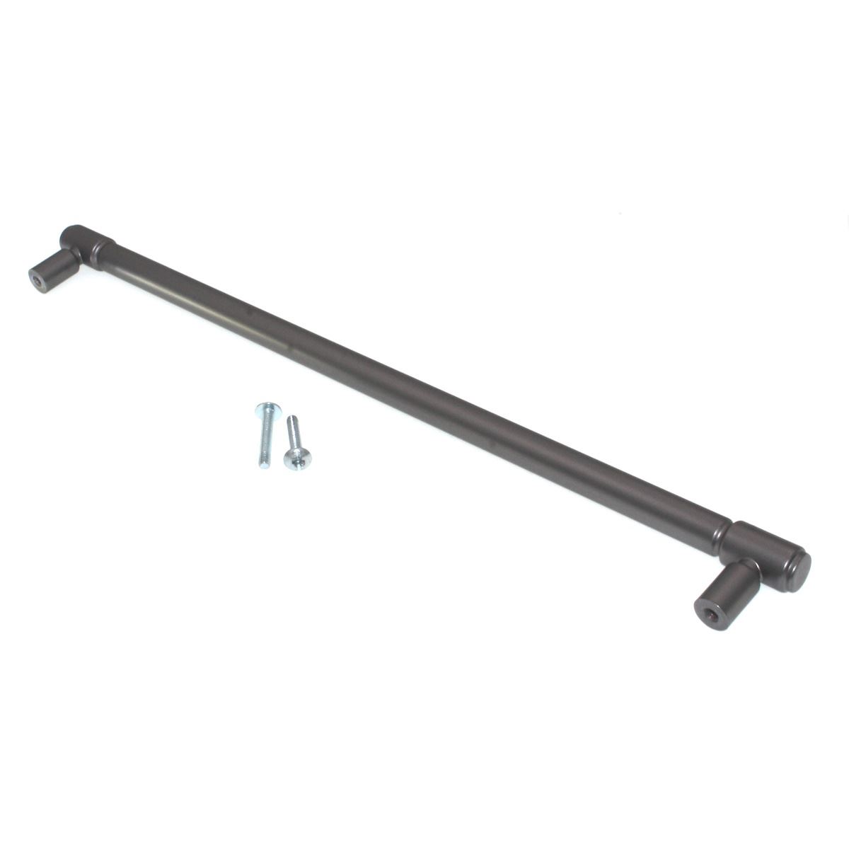 Top Knobs Regent's Park Clarence Cabinet Bar Pull 12" CTC Ash Gray TK3117AG