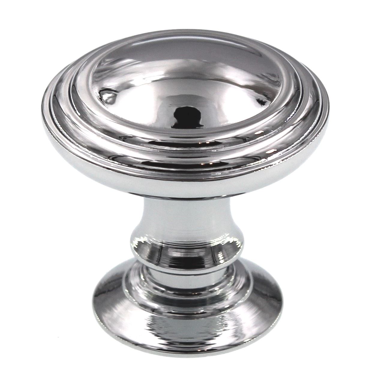 Top Knobs Chareau 1 1/4" Reeded Cabinet Knob Polished Chrome TK320PC
