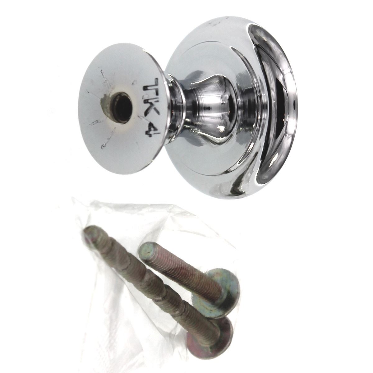 Top Knobs Chareau 1 1/4" Reeded Cabinet Knob Polished Chrome TK320PC