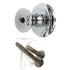 Top Knobs Chareau 1 1/4" Reeded Cabinet Knob Polished Chrome TK320PC