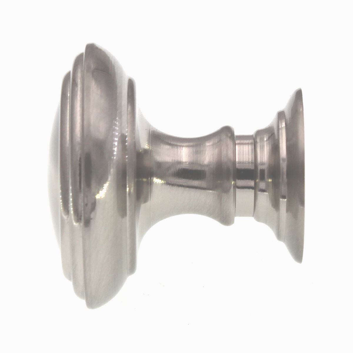 Top Knobs Chareau 1 1/2" Reeded Cabinet Knob Brushed Satin Nickel TK321BSN