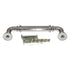 Top Knobs Chareau Reeded Pull 3 3/4" (96mm) CTC Brushed Satin Nickel TK322BSN