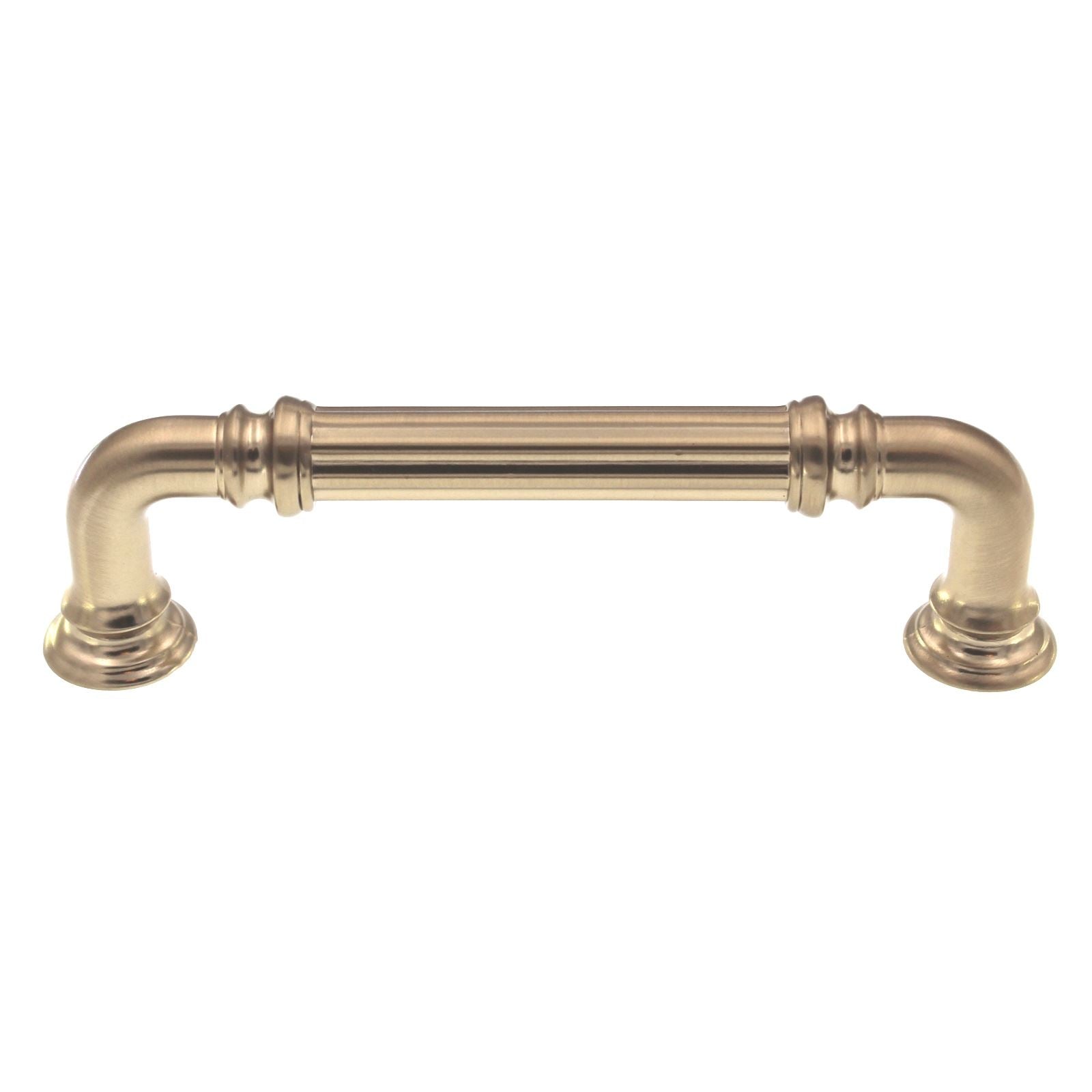 Top Knobs Chareau Reeded Cabinet Pull 3 3/4" (96mm) CTC Honey Bronze TK322HB
