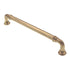 Top Knobs Chareau Reeded Cabinet Pull 7" CTC Honey Bronze TK324HB