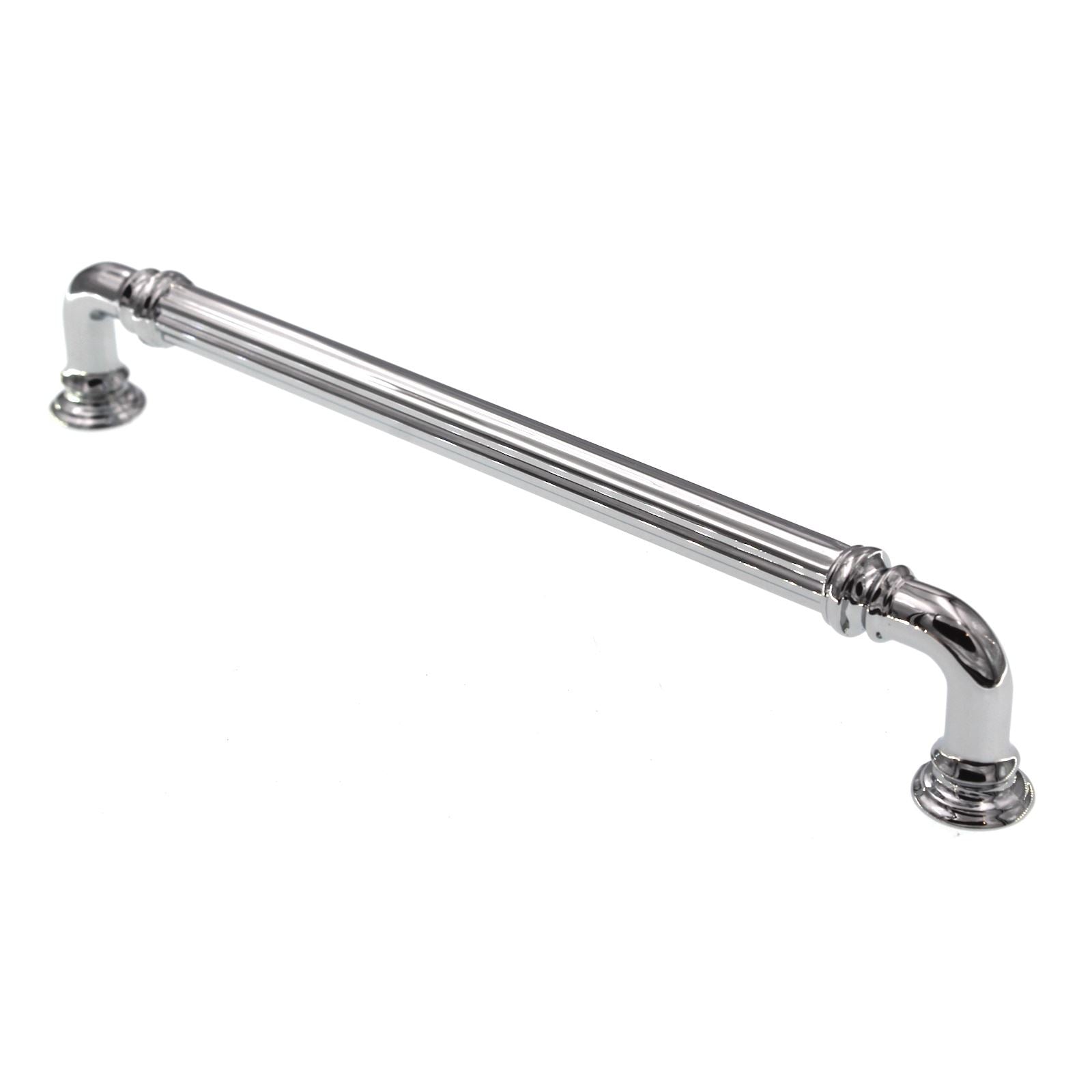 Top Knobs Chareau Reeded Cabinet Pull 7" CTC Polished Chrome TK324PC