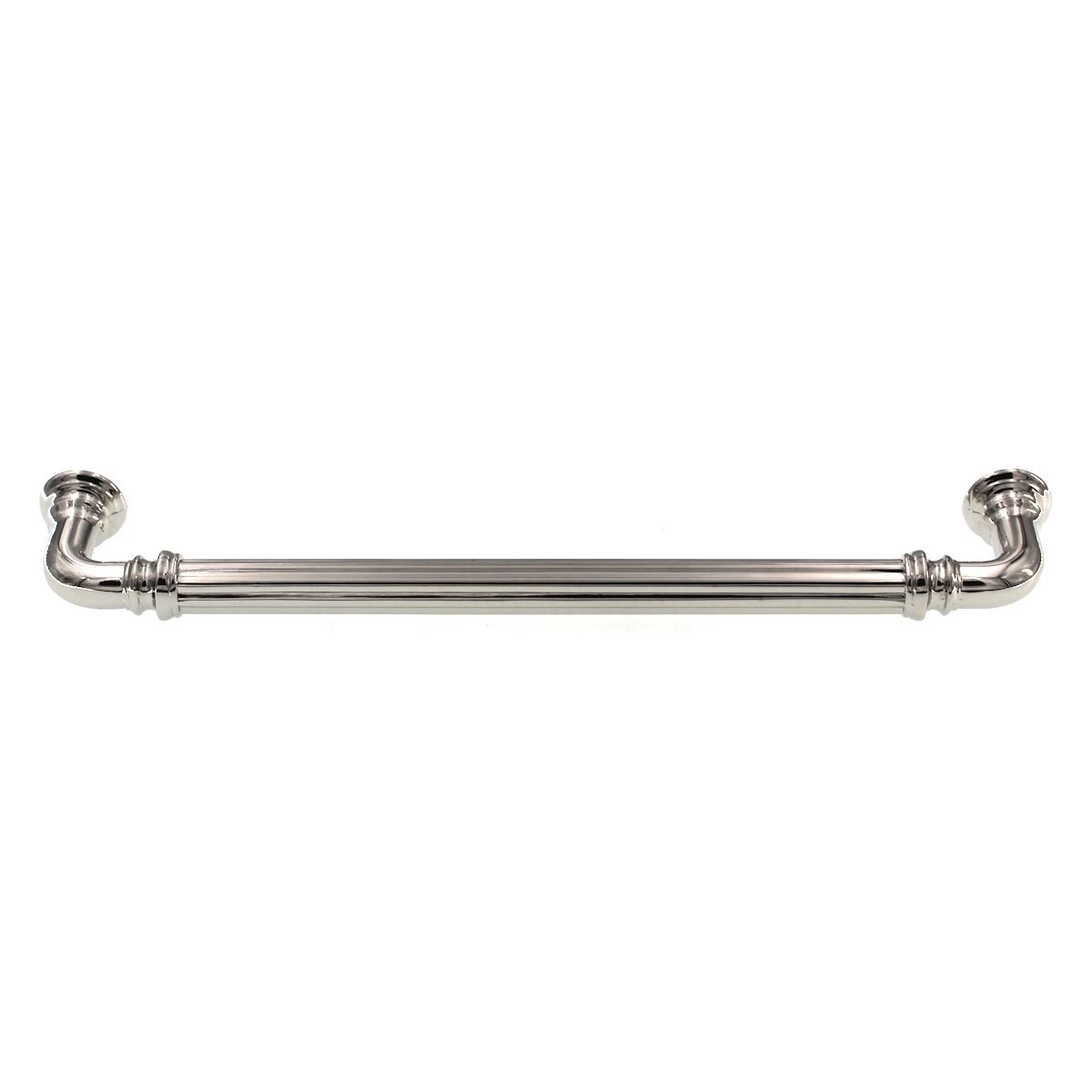 Top Knobs Chareau Reeded Cabinet Pull 7" CTC Polished Nickel TK324PN