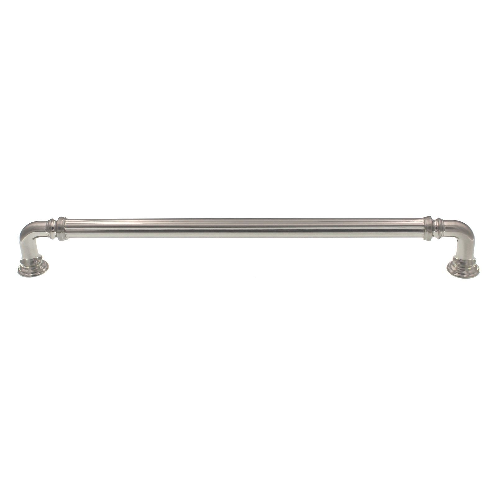 Top Knobs Chareau Reeded Cabinet Pull 9" CTC Brushed Satin Nickel TK325BSN