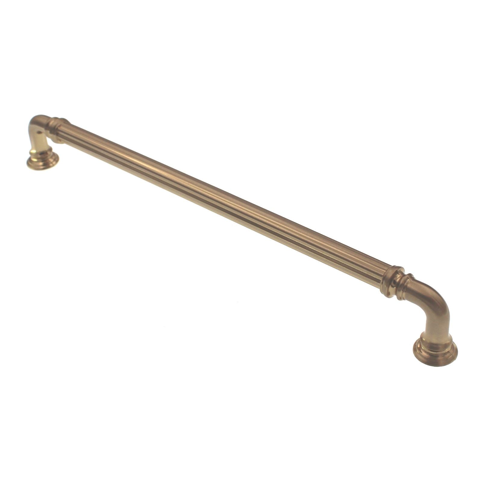 Top Knobs Chareau Reeded Cabinet Pull 9" CTC Honey Bronze TK325HB