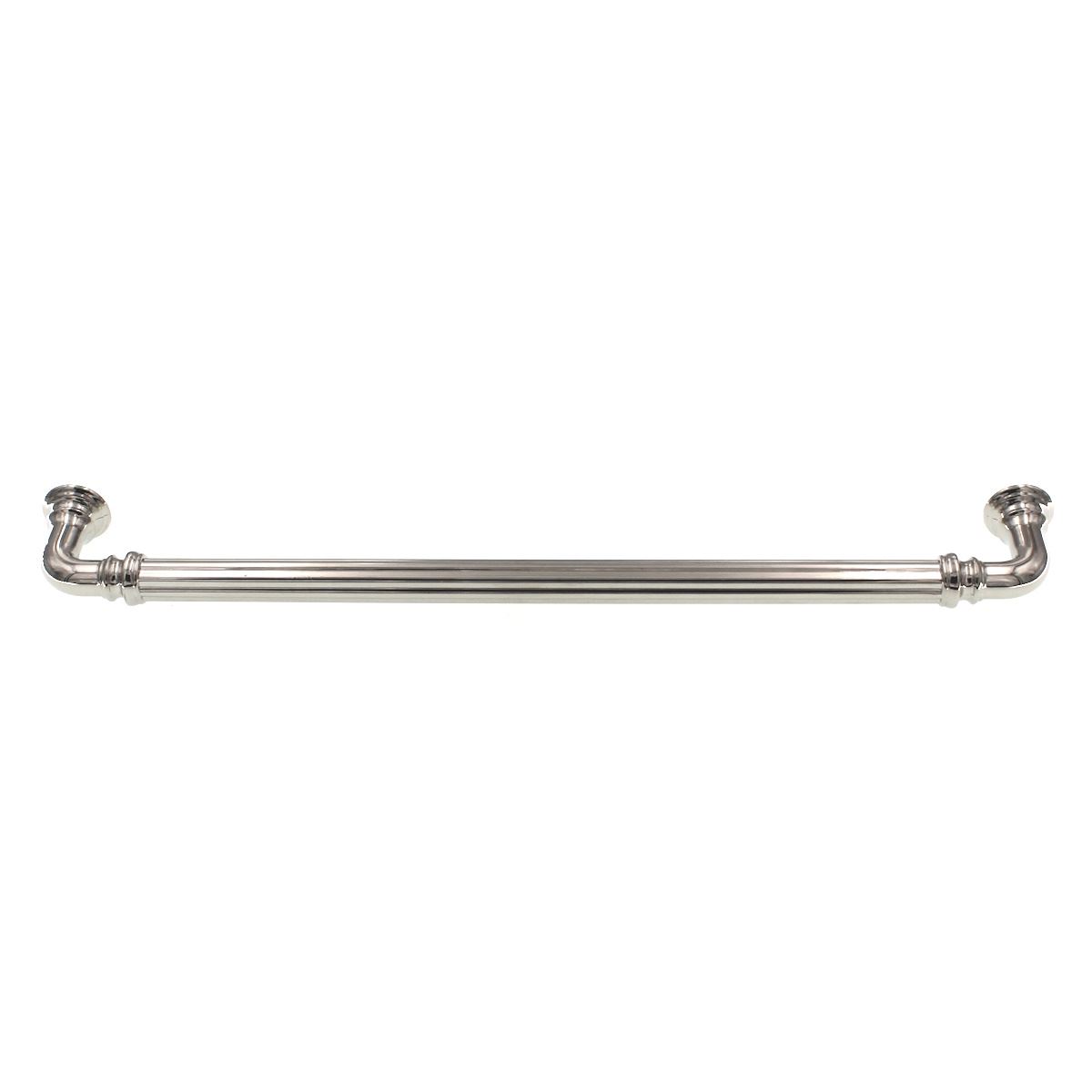 Top Knobs Chareau Reeded Cabinet Pull 9" CTC Polished Nickel TK325PN