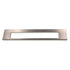 Top Knobs Mercer Europa Cut Out Tab Pull 6" CTC Brushed Satin Nickel TK522BSN