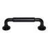 Top Knobs Serene Lily Cabinet Post Pull 3 3/4" (96mm) CTC Flat Black TK822BLK