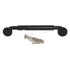 Top Knobs Serene Lily Cabinet Arch Pull 5 1/16" (128mm) CTC Flat Black TK823BLK