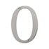 Satin Nickel Metal 4 inch Flush House Address Numbers, Bold Readable Font