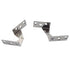 Set of Stainless Steel Pivot Pin Overlay Hinges 270 Degree Top and Bottom Mount