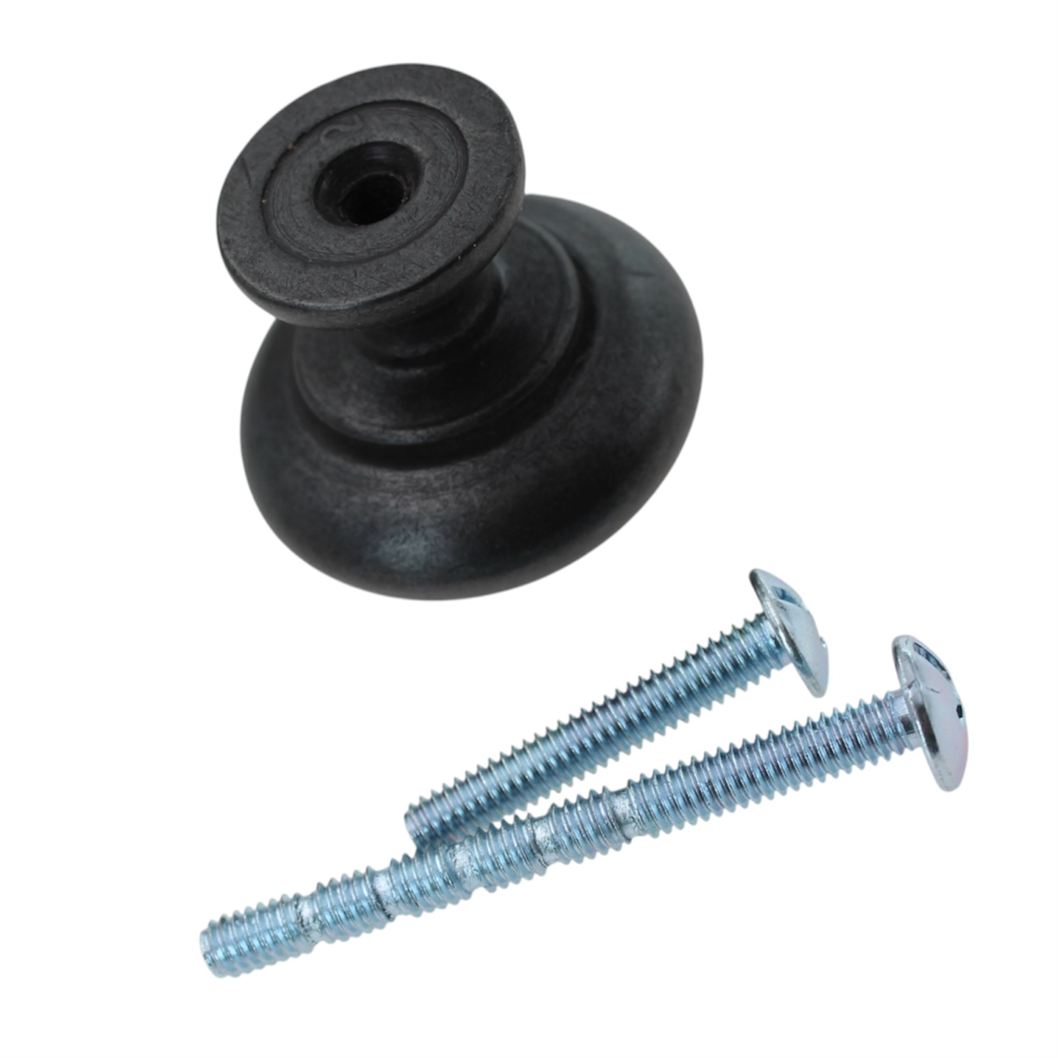 Jeffrey Alexander Geneva 1 1/4" Round Knob Gun Metal Z600