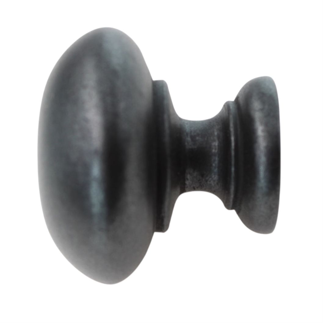 Jeffrey Alexander Geneva 1 1/4" Round Knob Gun Metal Z600