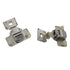 Pair Amerock Matrix 1 1/4" Overlay Concealed Hinge 2911C13 Nickel 2812-15CC