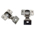 Pair Amerock Matrix 1 1/4" Overlay Concealed Hinge 2911C13 Nickel 2812-15CC