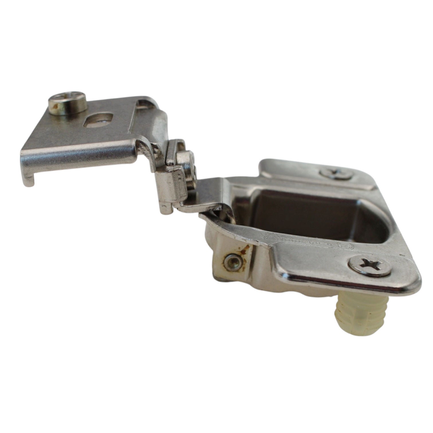 Pair Amerock Matrix 1 1/4" Overlay Concealed Hinge 2911C13 Nickel 2812-15CC