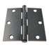 Emtek 3 1/2" Door Hinge Square Corner Plain Bearing Bronze 9101310B Set of 2