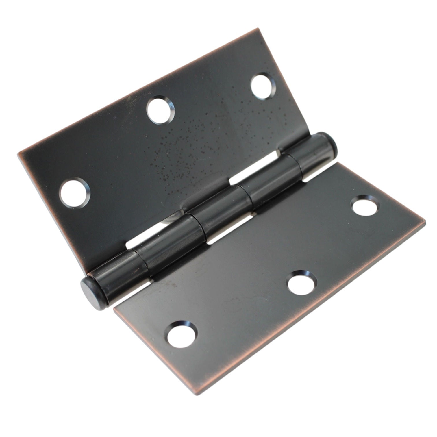 Emtek 3 1/2" Door Hinge Square Corner Plain Bearing Bronze 9101310B Set of 2