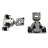 Pair Amerock 1/2" Overlay Concealed Hinges Nickel 105 deg BPR2811J2314