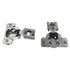 Pair Amerock 1/2" Overlay Concealed Hinges Nickel 105 deg BPR2811J2314