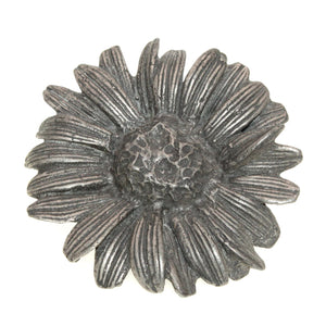 Anne at Home Nature Daisy Large 2 3/4" Cabinet Knob Pewter Matte 034-1