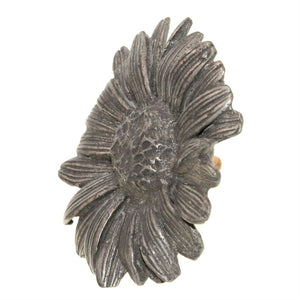 Anne at Home Nature Daisy Large 2 3/4" Cabinet Knob Pewter Matte 034-1