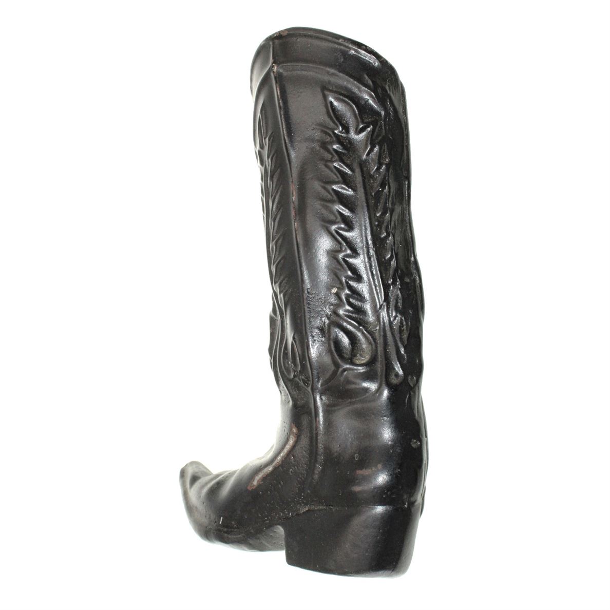 Anne at Home Country Western Boot Left 3" Ctr. Large Cabinet Pull Black 082-7