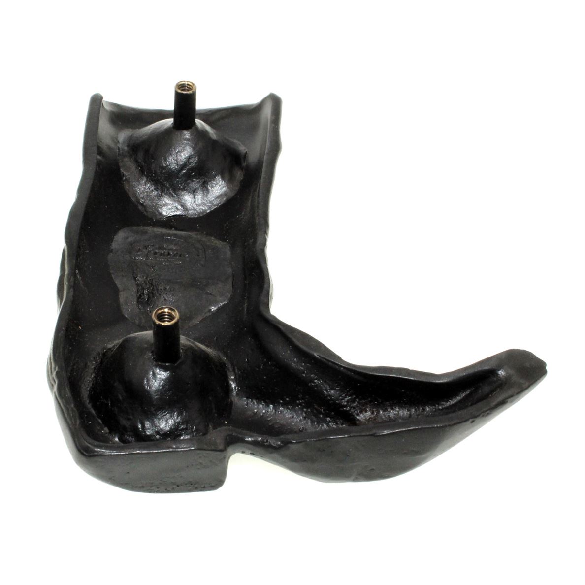 Anne at Home Country Western Boot Left 3" Ctr. Large Cabinet Pull Black 082-7