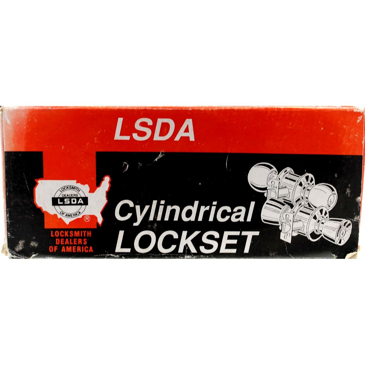 LSDA Historic Keyed Entry Lockset Door Knob Antique Brass Old Style Latch 100-AB