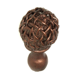 Anne at Home Chamberlain Large 1 1/4" Knob Black with Copper Wash 1001-733