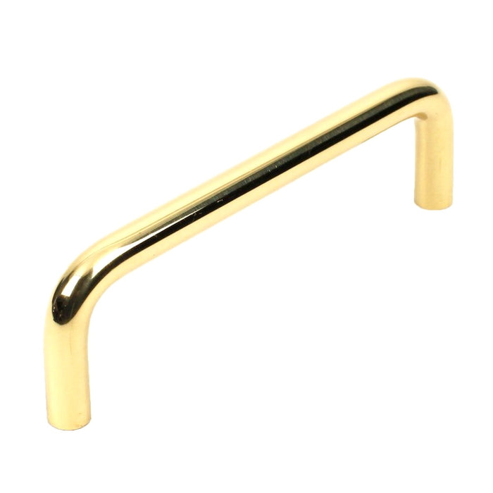 Century Arcade 10035-3 Polished Brass 3 1/2"cc Wire Pull Cabinet Handle