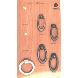 20 Pack Hickory Hardware Camarilla Black Iron 2 1/4" Cabinet Ring Pulls P3192-BI