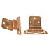 Pair Washington Vintage Satin Bronze 3/8" Inset Cabinet Hinges 1020-10