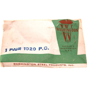 Pair Washington Vintage Prime Coat 3/8" Inset Cabinet Hinges Bullet Tip 1020-PC