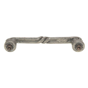 Anne at Home Mai-Oui 3" Ctr Twisted Metal Cabinet Arch Pull Pewter Bright 1027-8