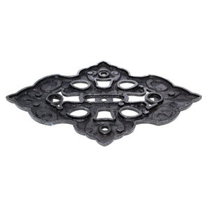Ornamental Backplate For Pendant Or 3" Ctr Pull Swedish Iron 1042-SI