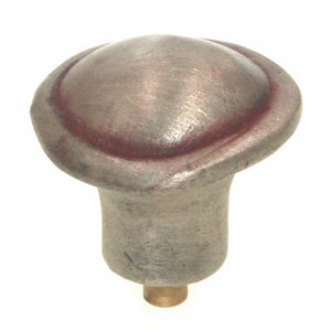 Anne at Home Une Grande Button 1 1/8" Knob Pewter with Copper Wash 1045-133