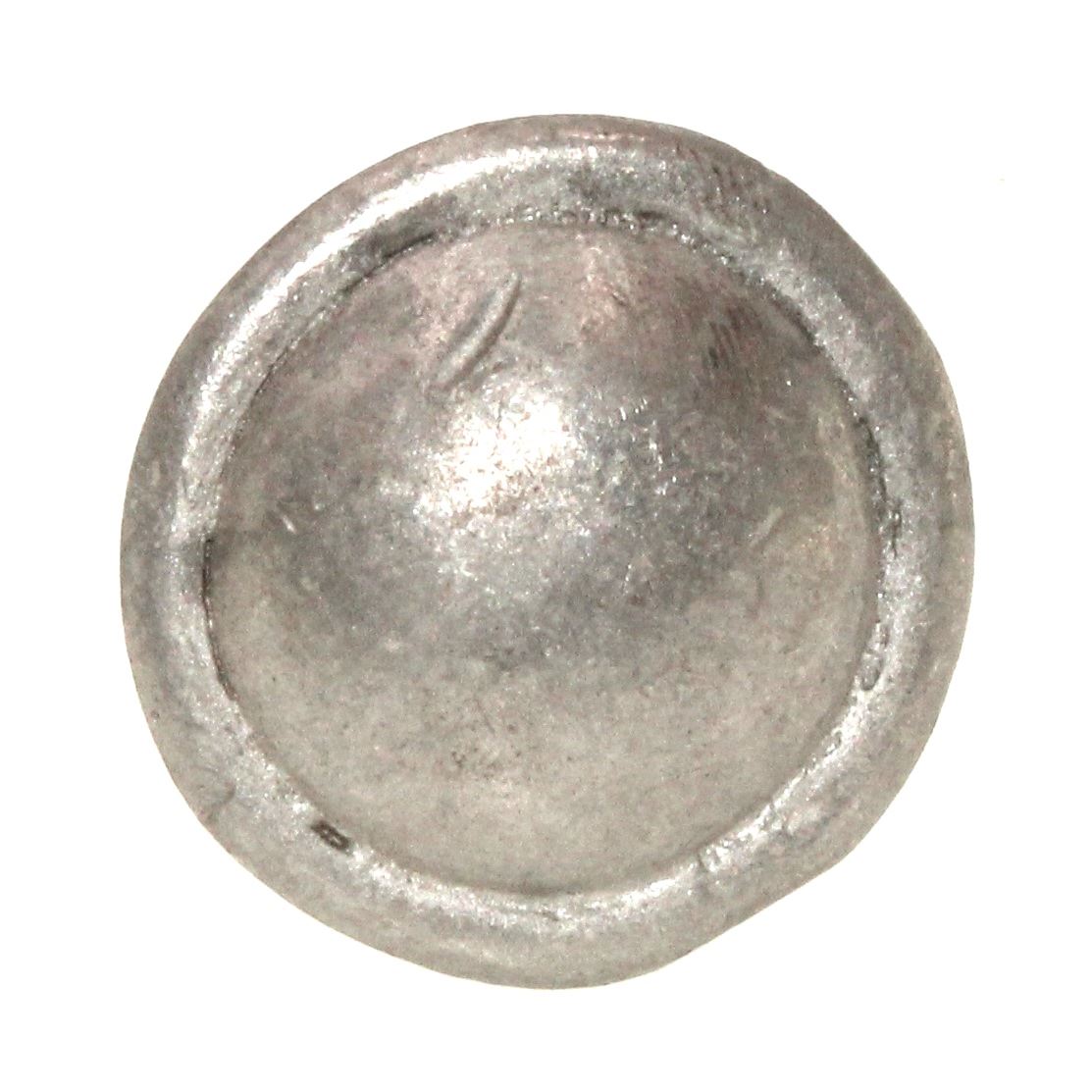 Anne at Home Une Grande Button 1 1/8" Knob Pewter with White Wash 1045-135