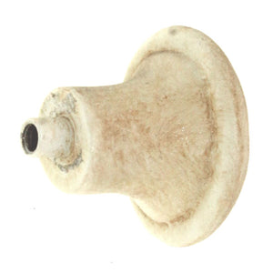 Anne at Home Une Grande Button 1 1/8" Cabinet Knob Weathered White 1045-17
