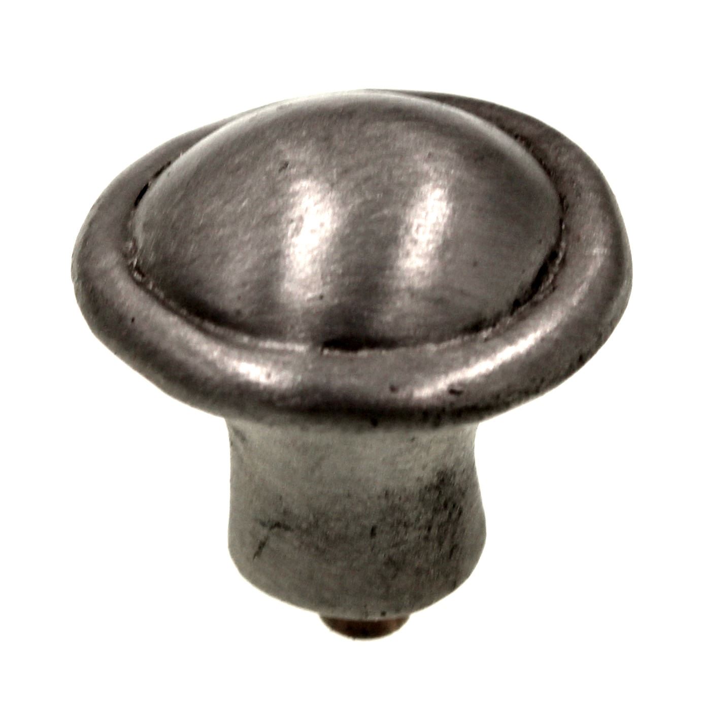 Anne at Home Une Grande Button 1 1/8" Knob Brushed Natural Pewter 1045-23