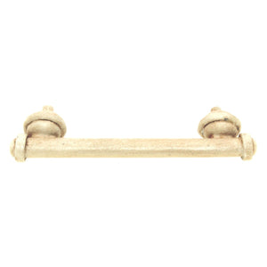 Anne at Home Une Grande Button 3" Ctr. Cabinet Bar Pull Weathered White 1048-17